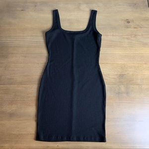Iris Black bodycon mini dress